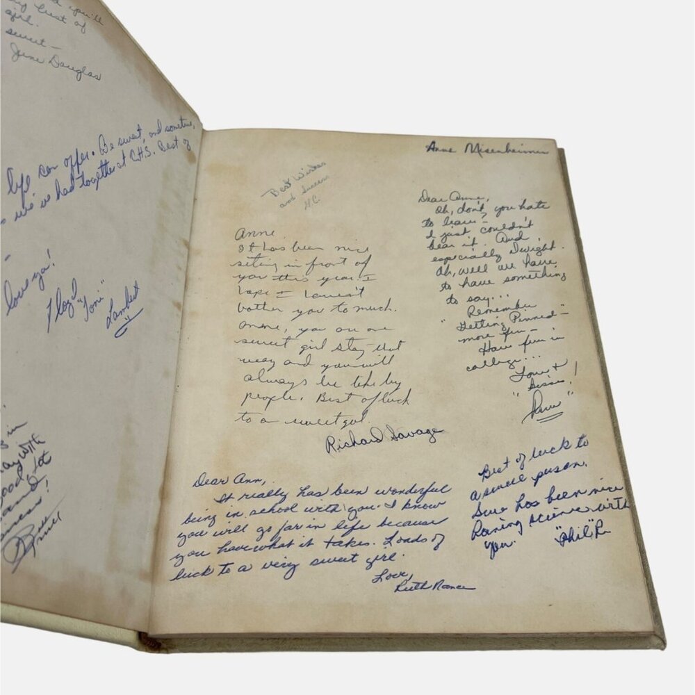 Vintage 1952 The Spider Web Yearbook Concord High School NC w/ 40th Reunion Info - Picture 4 of 10